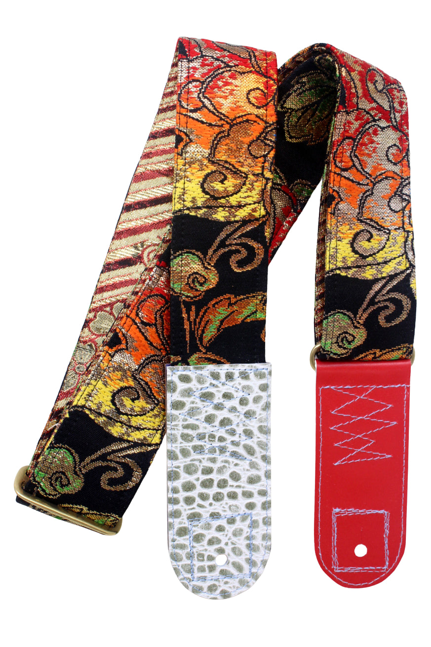 Unique and beautiful guitar strap [SC326011] - hand made in Japan