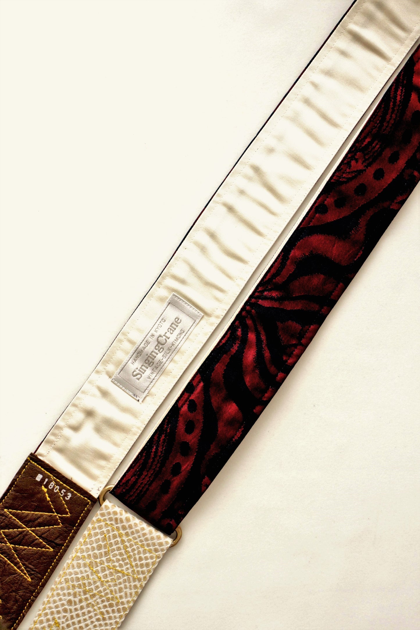 Singing Crane - Beautiful guitar strap - Kontetsu-cr (SC18053)