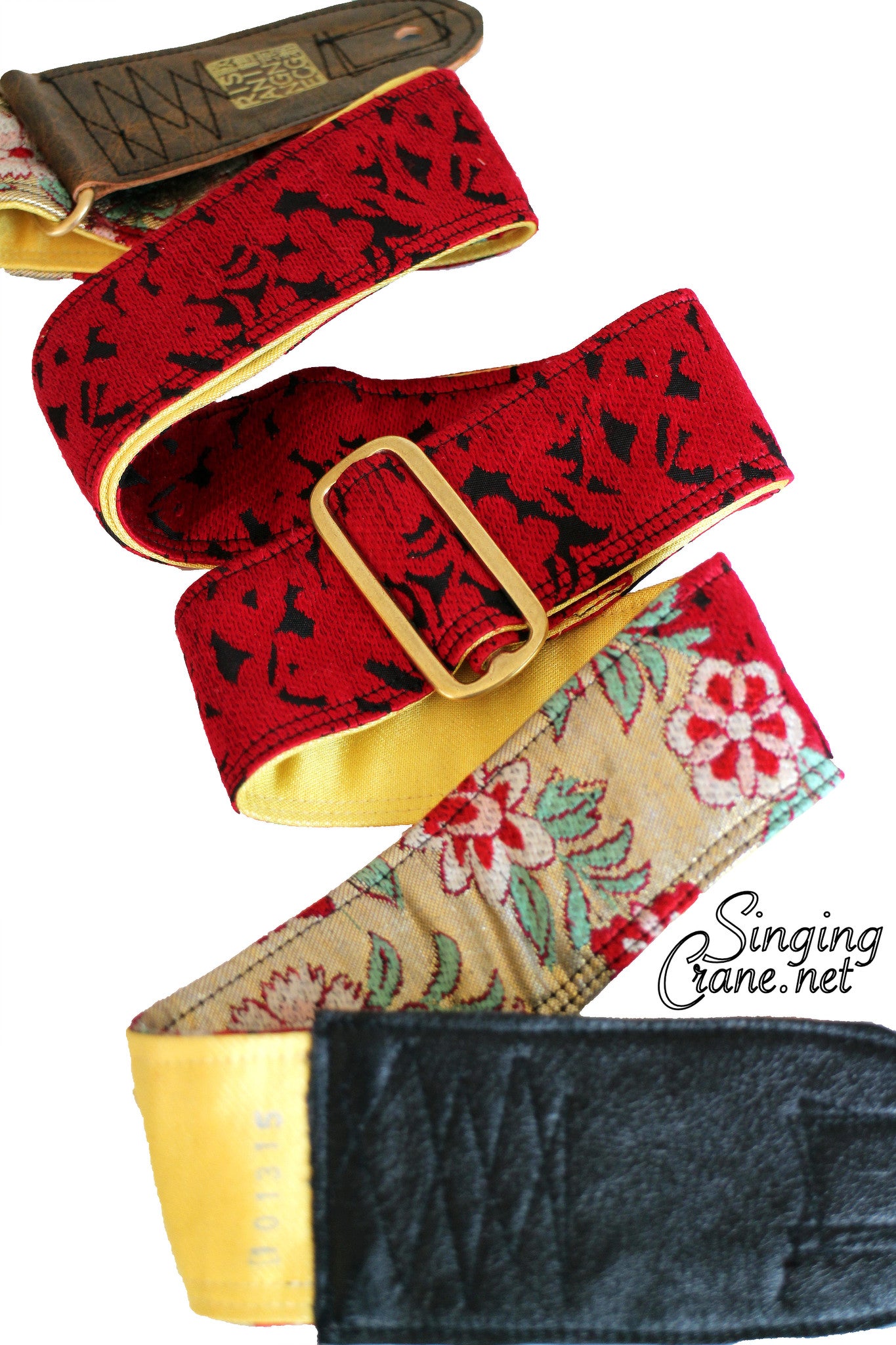 Singing Crane - Beautiful guitar strap - SC101315 : Roiro-yellow