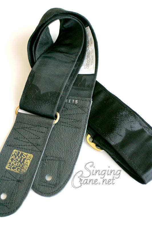 Singing Crane - Beautiful guitar strap - SC104115 : Shikkoku-original =SALE=
