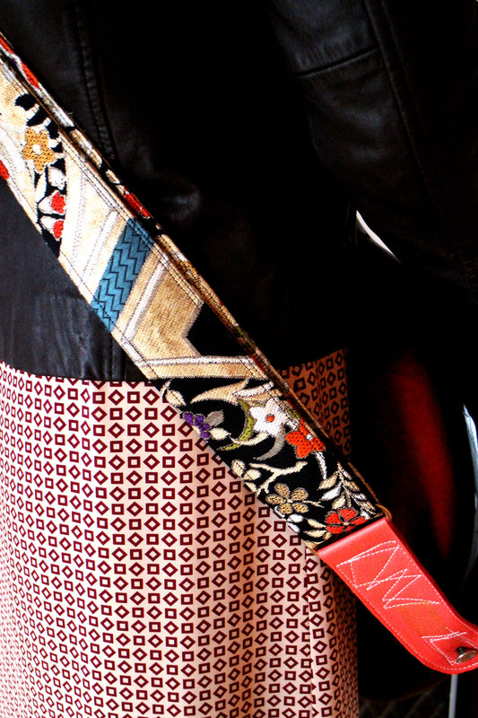 Singing Crane - Beautiful guitar strap - SC107115 : Nurebairo-original