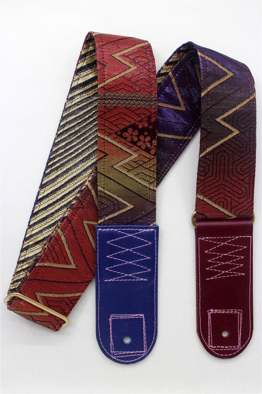 Unique and beautiful guitar strap [SC325102] - hand made in Japan