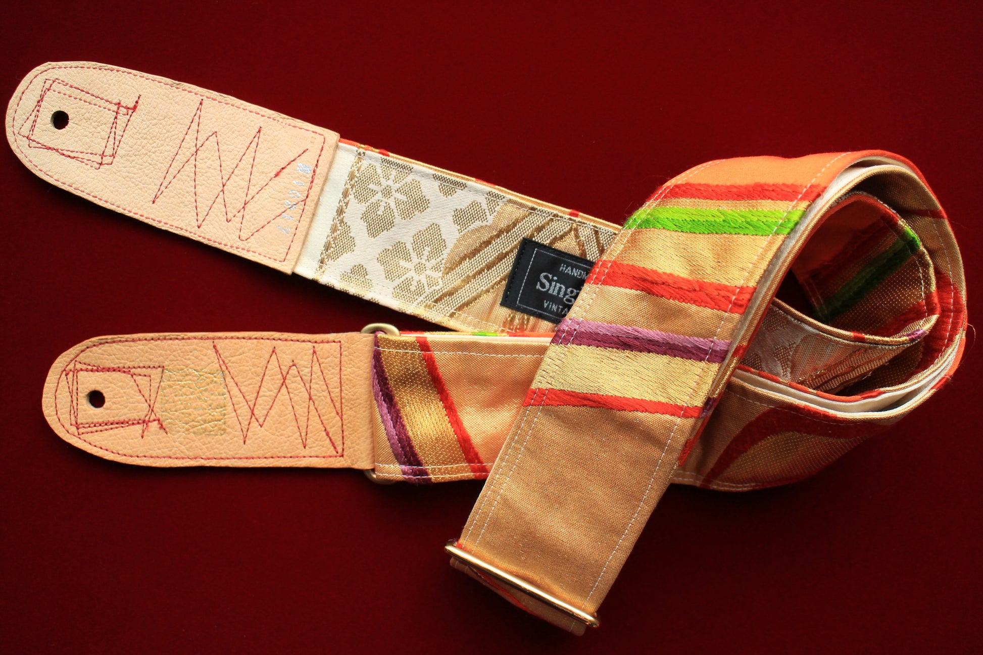 Singing Crane - Beautiful guitar strap - Kigiku-gl (SC110217) =SALE= 