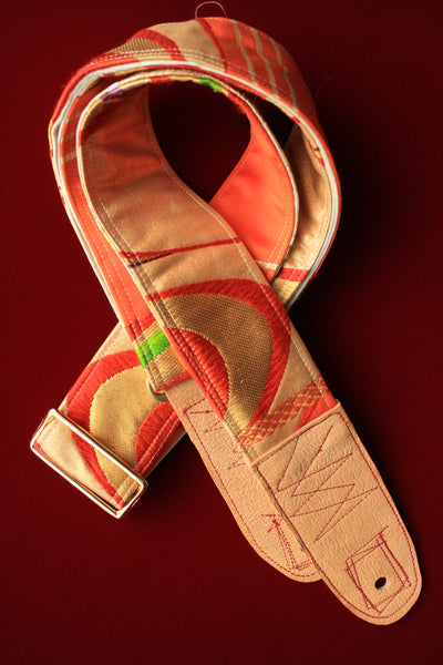 Singing Crane - Beautiful guitar strap - Kigiku-gl (SC110217) =SALE= 