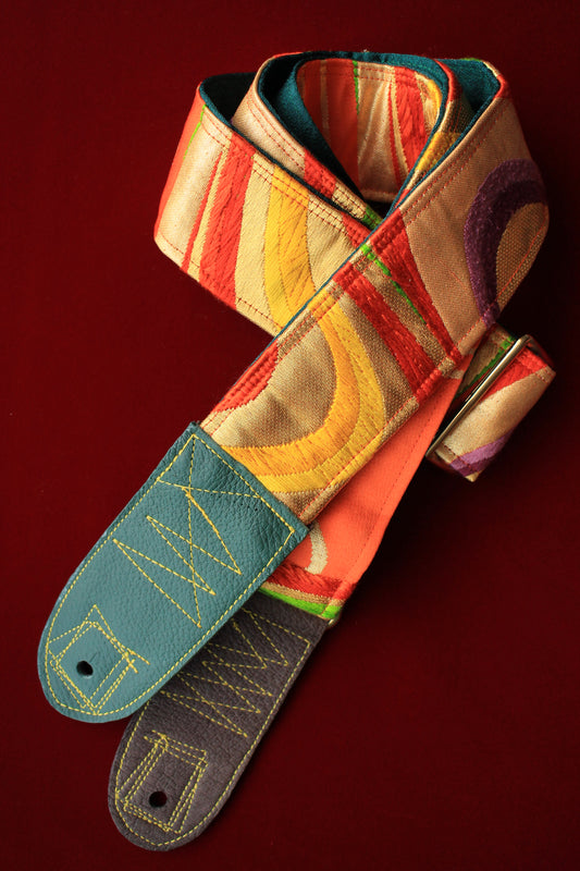 Singing Crane - Beautiful guitar strap - Kigiku-gr (SC110317) =SALE= 