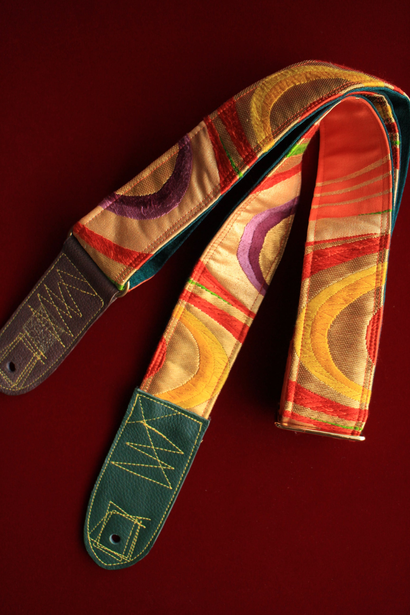 Singing Crane - Beautiful guitar strap - Kigiku-gr (SC110317) =SALE= 