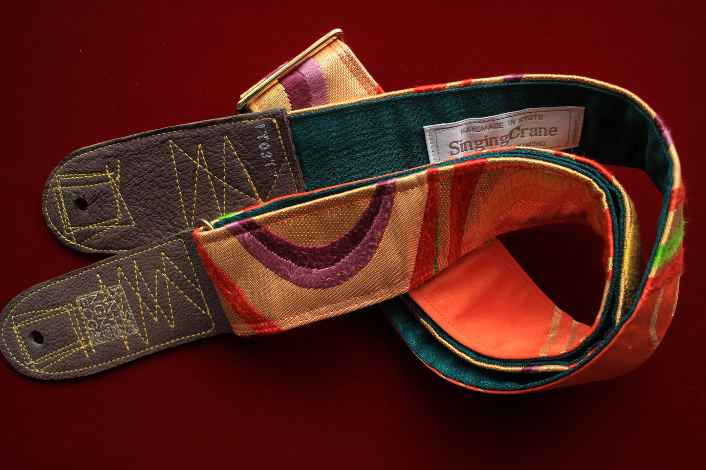 Singing Crane - Beautiful guitar strap - Kigiku-gr (SC110317) =SALE= 
