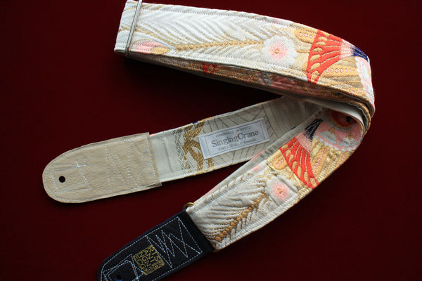 Singing Crane - Beautiful guitar strap - Kujaku-cg (SC111117) =SALE= 