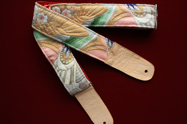 Singing Crane - Beautiful guitar strap - Kujaku-rd (SC111217) =SALE= 