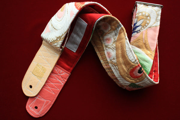 Singing Crane - Beautiful guitar strap - Kujaku-rd (SC111217) =SALE= 