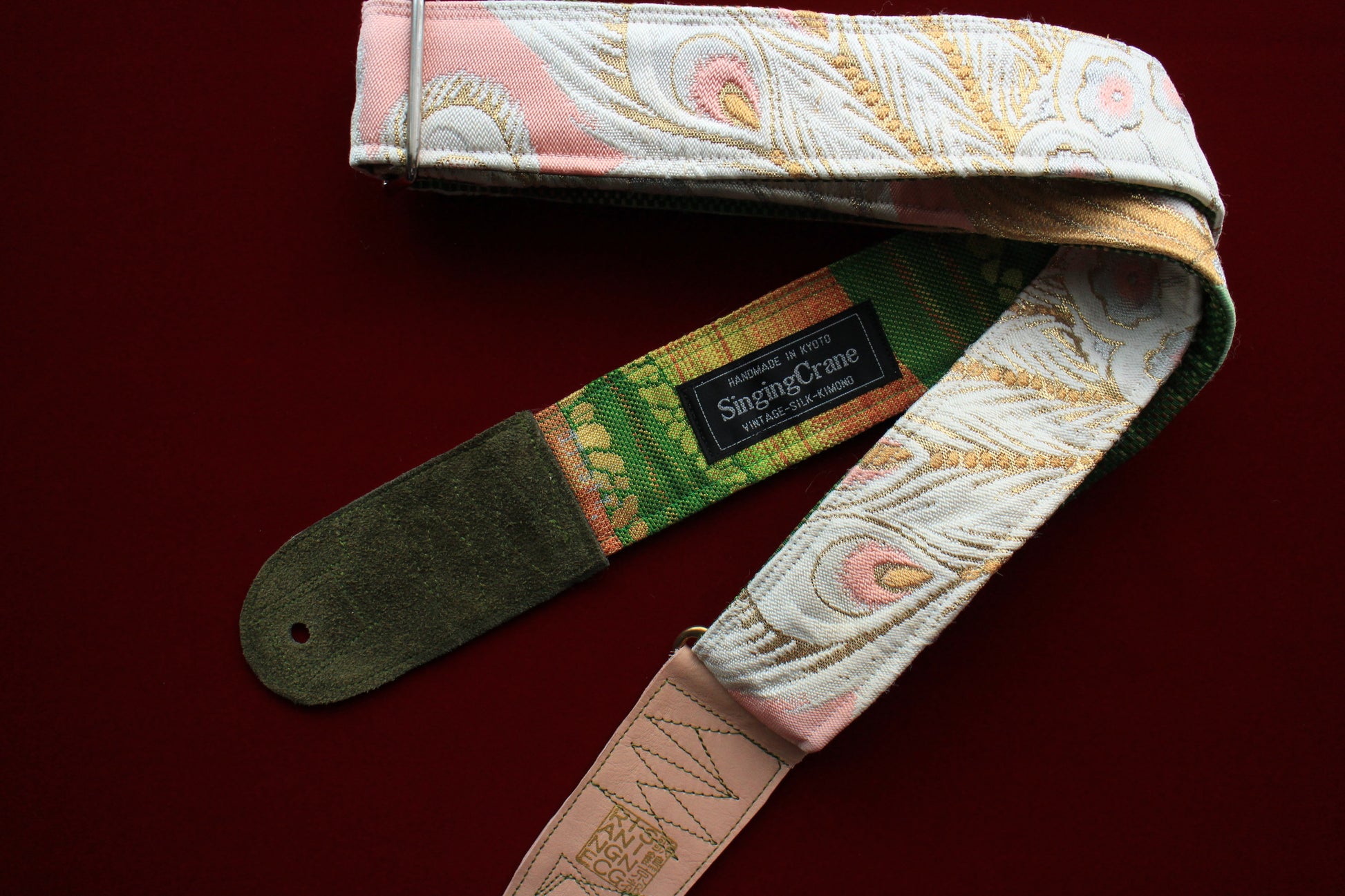 Singing Crane - Beautiful guitar strap - Kujaku-gr (SC111317) =SALE= 