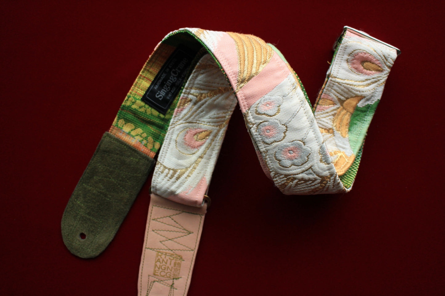 Singing Crane - Beautiful guitar strap - Kujaku-gr (SC111317) =SALE= 