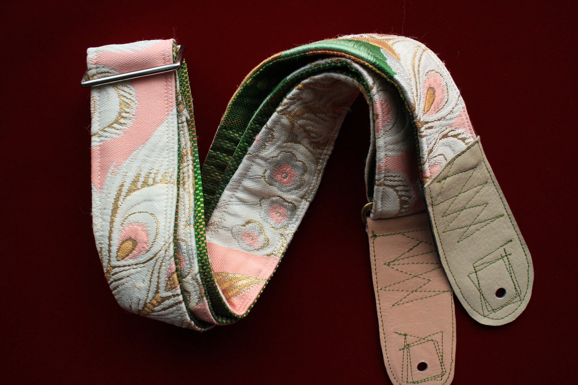 Singing Crane - Beautiful guitar strap - Kujaku-gr (SC111317) =SALE= 
