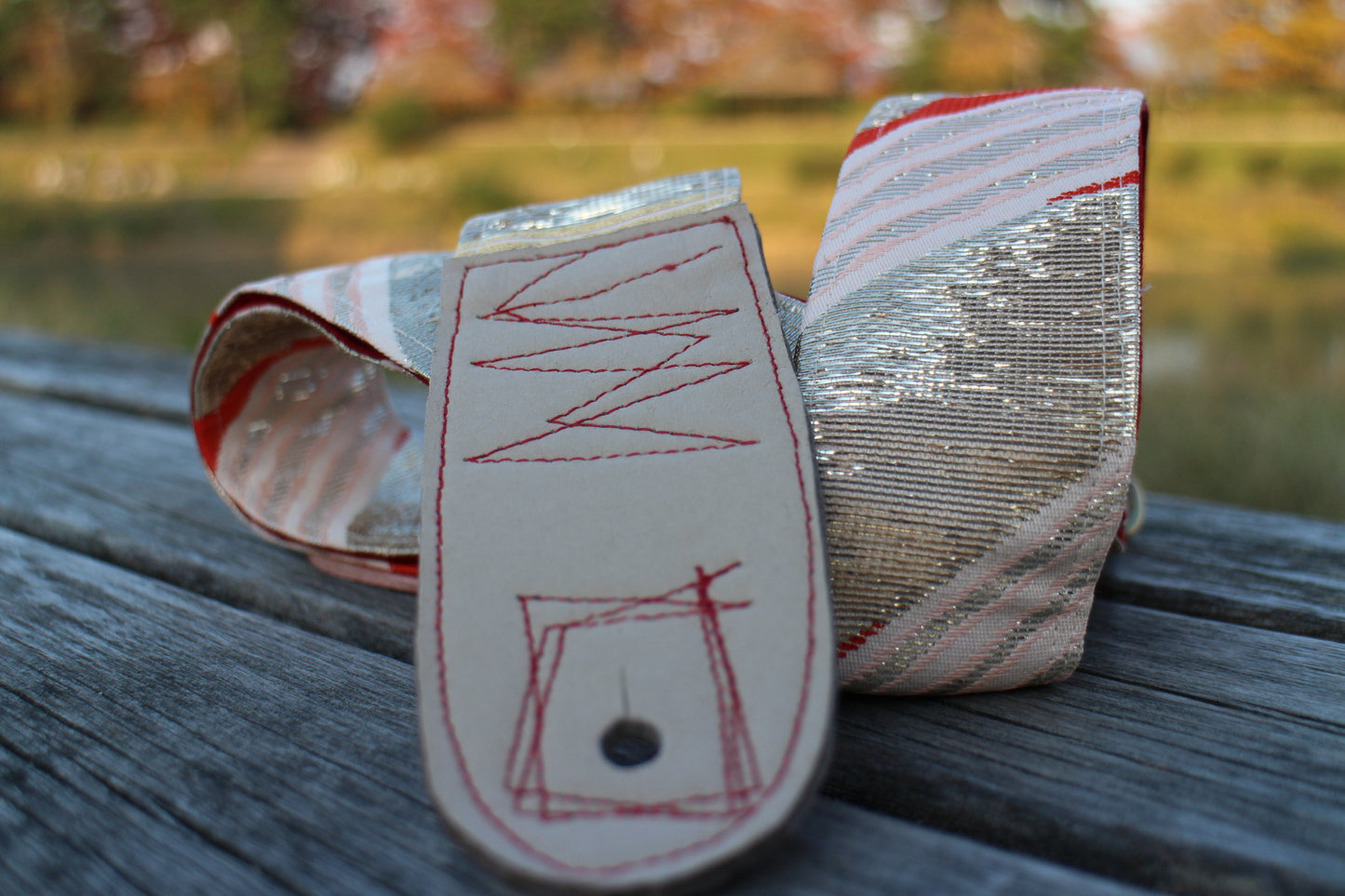 Singing Crane - Beautiful guitar strap - Ginbeni-r (SC104217) 