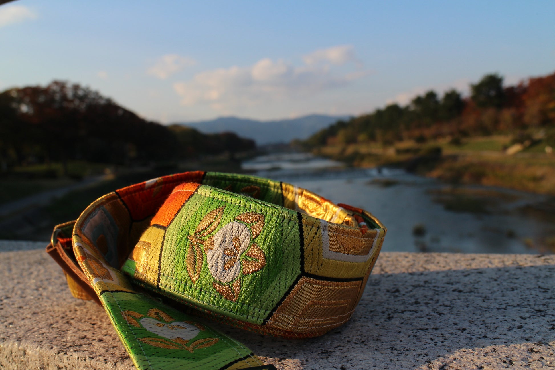 Singing Crane - Beautiful guitar strap - Kikko-g (SC105317) SALE 