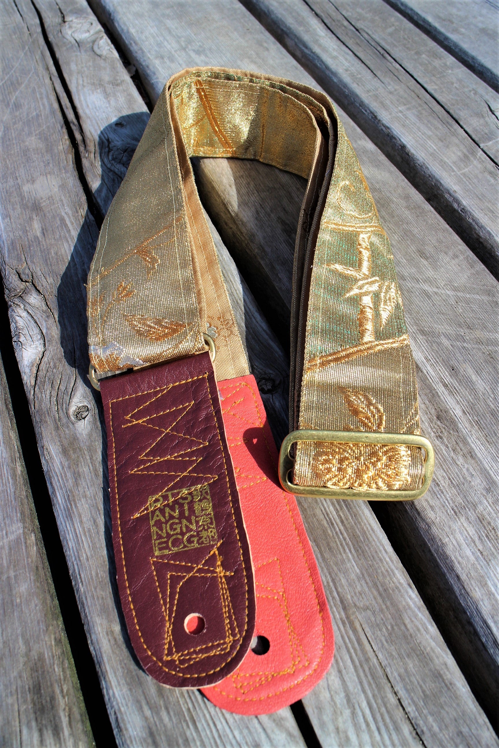 Singing Crane - Beautiful guitar strap - Kanaria-gl (SC18041) 