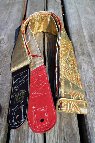 Singing Crane - Beautiful guitar strap - Kanaria-wh (SC18043) 
