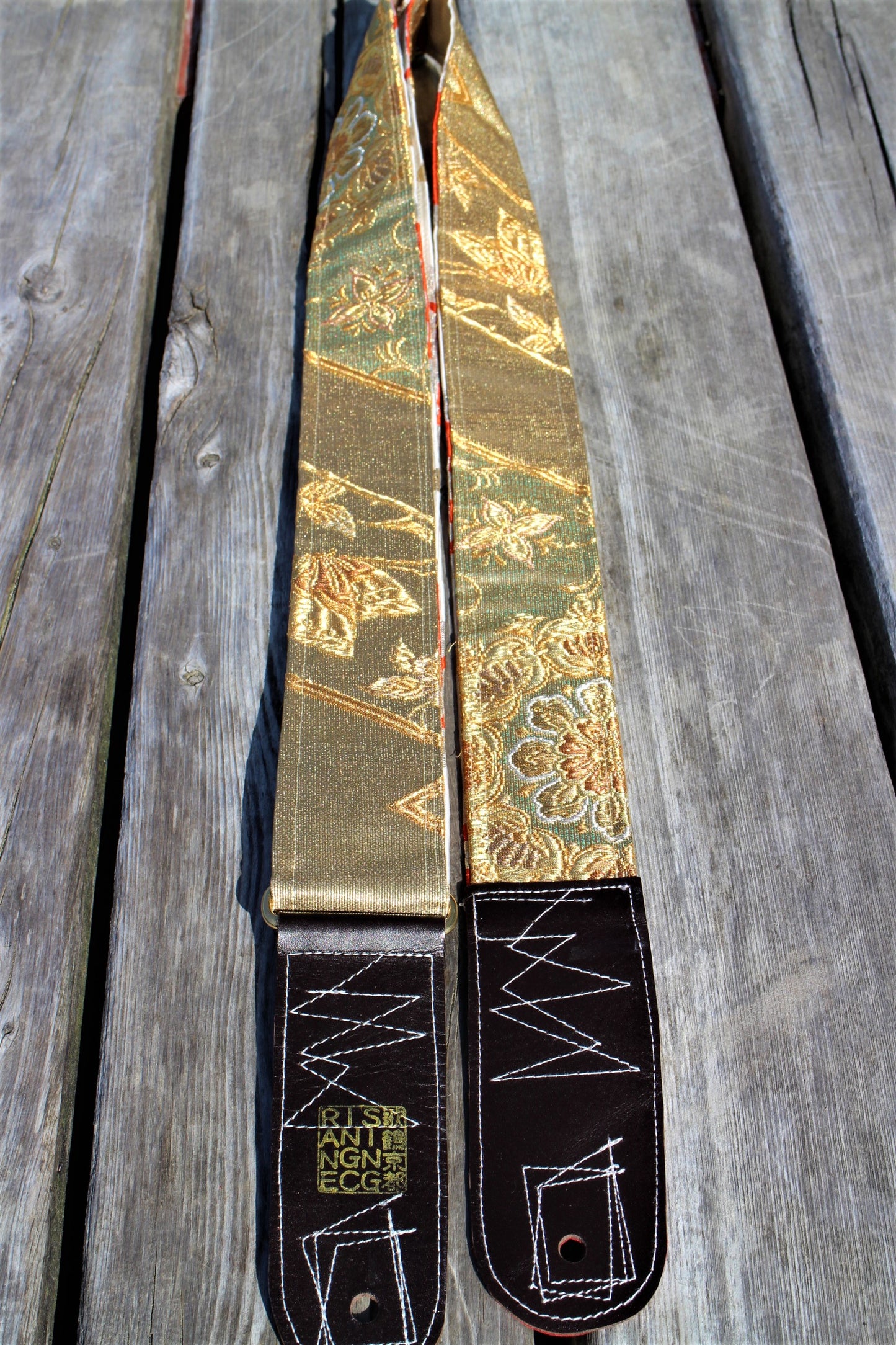 Singing Crane - Beautiful guitar strap - Kanaria-wh (SC18043) 
