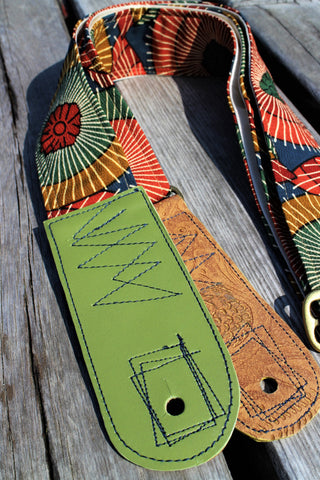 Singing Crane - Beautiful guitar strap - Aotsuyu-w (SC18031) 