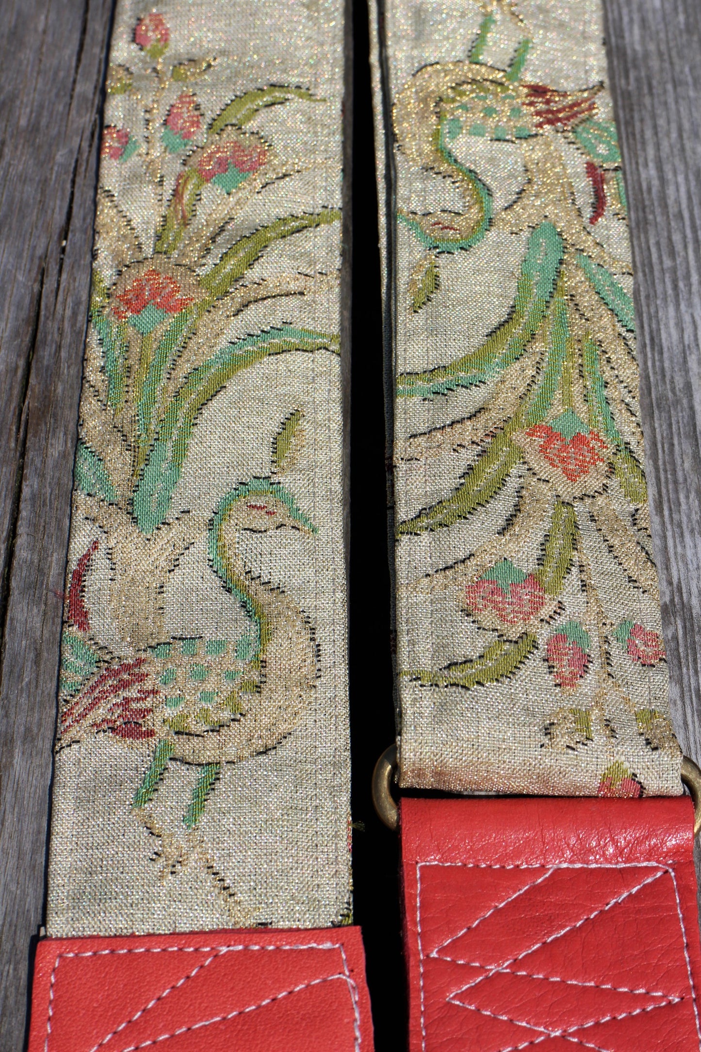 Singing Crane - Beautiful guitar strap - Mokuran (SC103117) =SALE= 