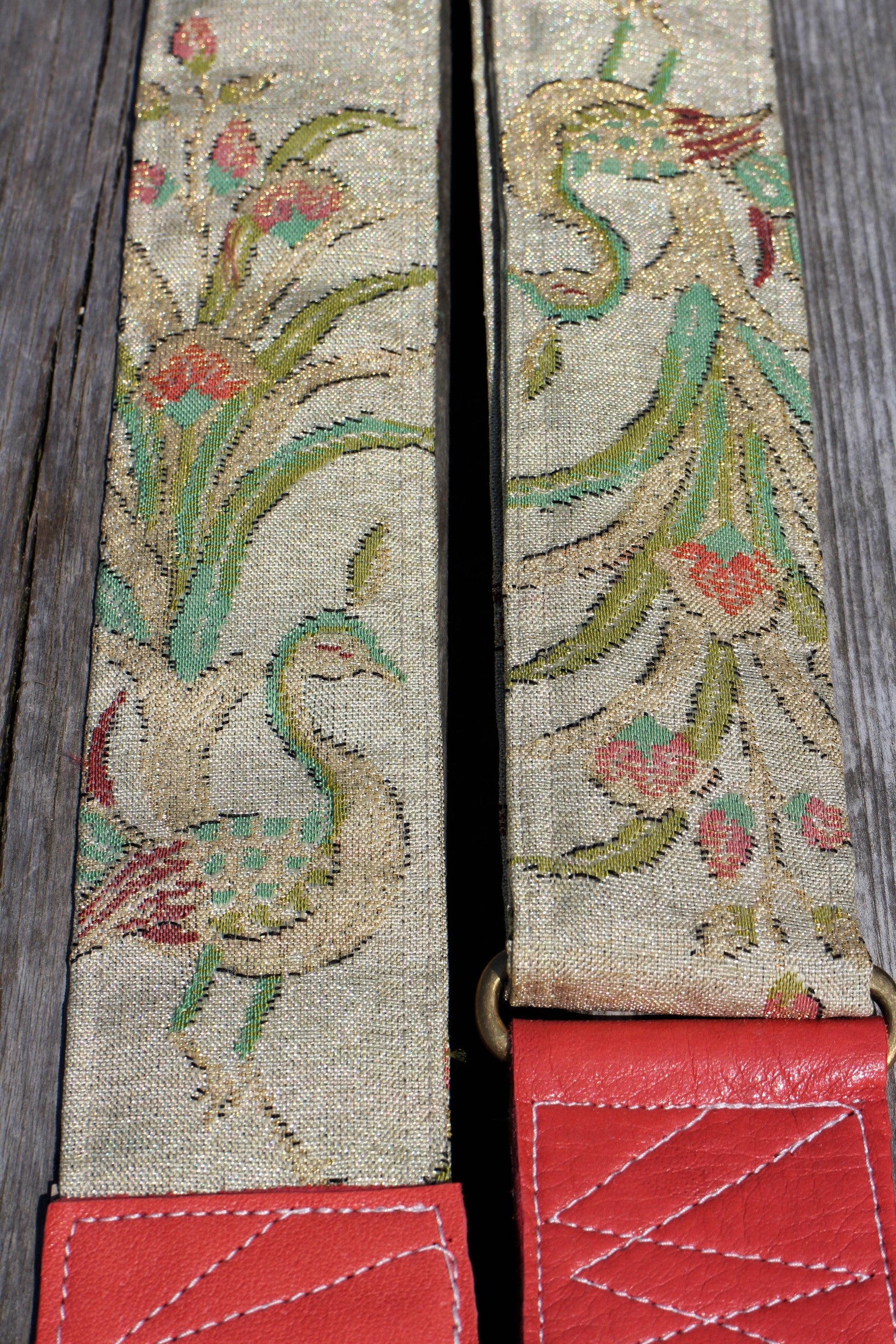 Singing Crane - Beautiful guitar strap - Mokuran (SC103117) =SALE= 