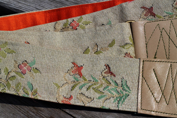 Singing Crane - Beautiful guitar strap - Mokuran-or (SC103217) =SALE= 