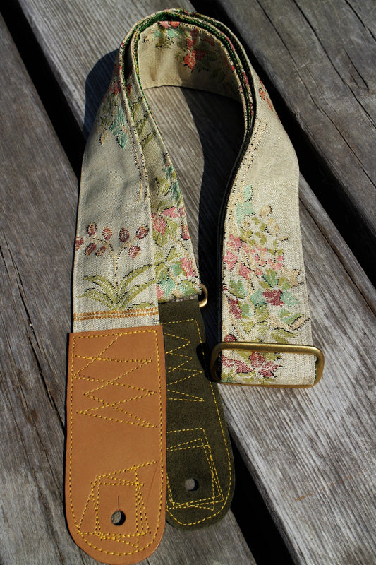 Singing Crane - Beautiful guitar strap - Mokuran-g (SC103317) =SALE= 
