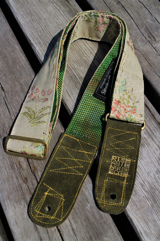 Singing Crane - Beautiful guitar strap - Mokuran-g (SC103317) =SALE= 