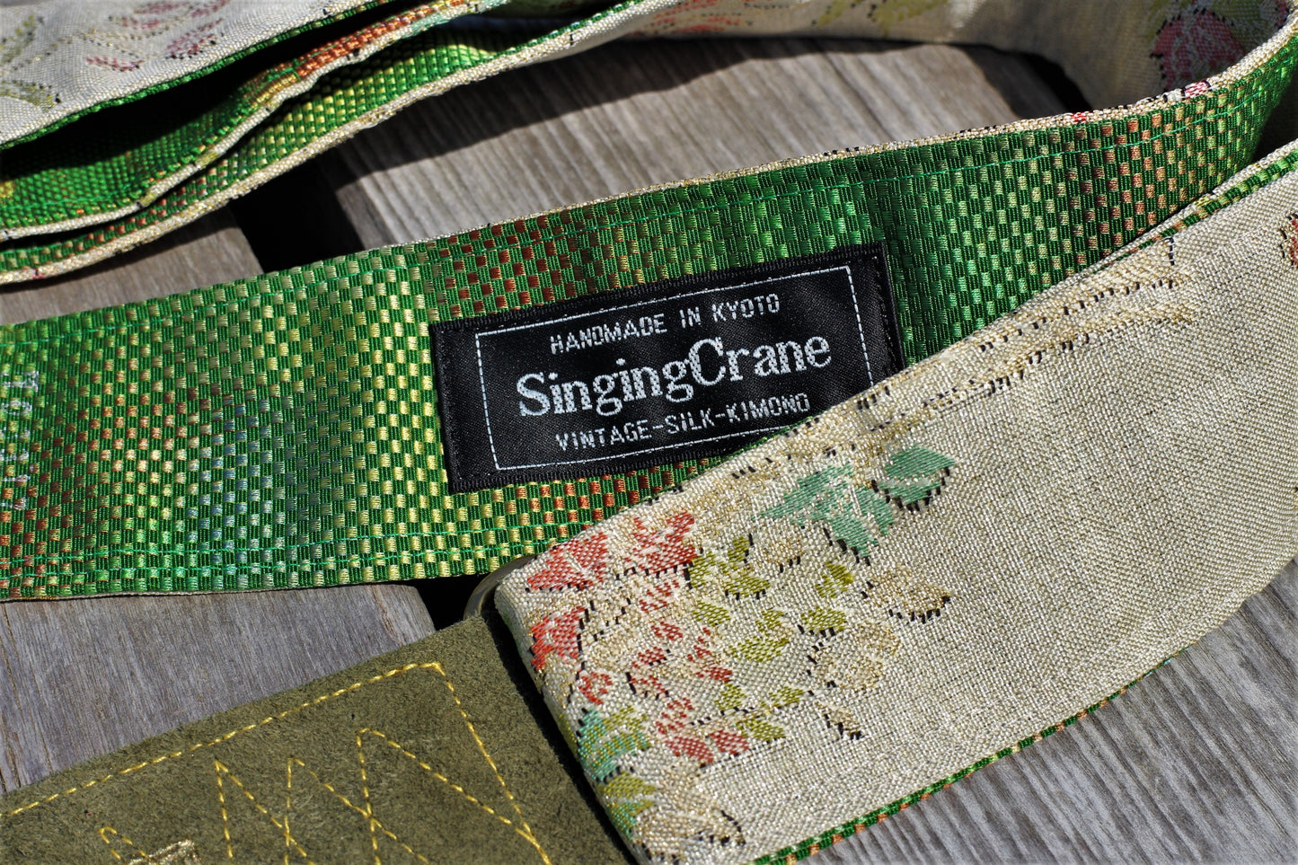 Singing Crane - Beautiful guitar strap - Mokuran-g (SC103317) =SALE= 