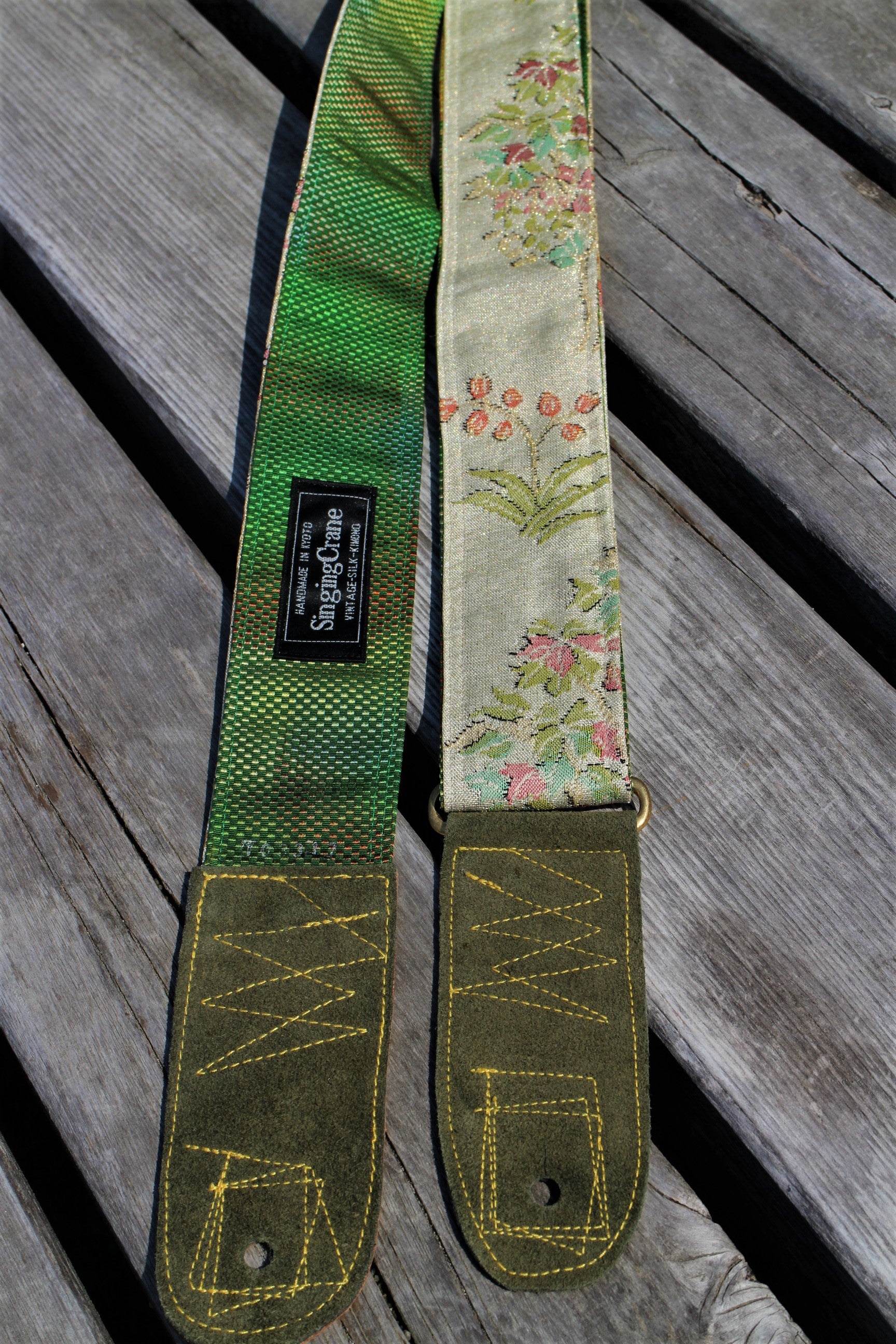 Singing Crane - Beautiful guitar strap - Mokuran-g (SC103317) =SALE= 