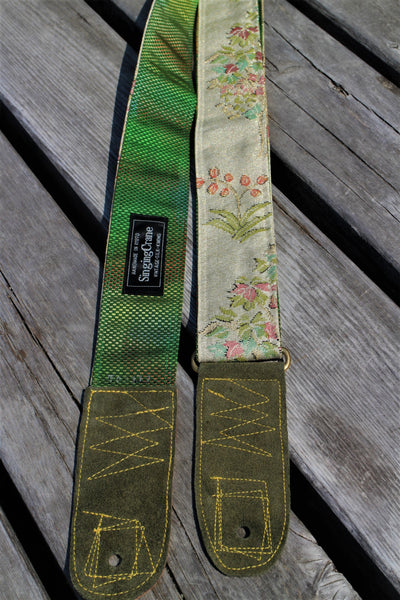 Singing Crane - Beautiful guitar strap - Mokuran-g (SC103317) =SALE= 