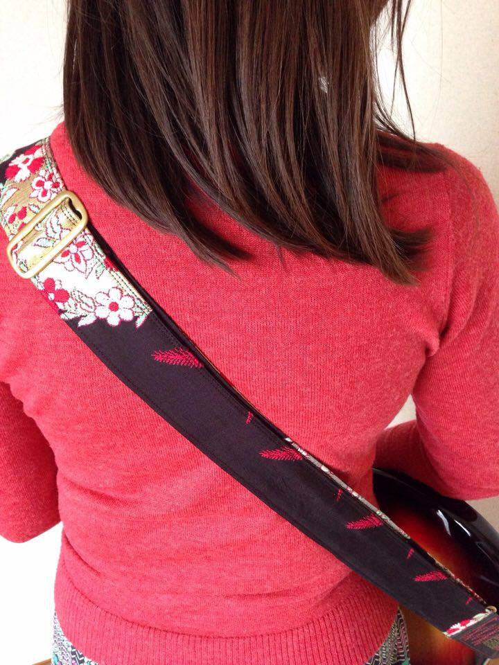 Singing Crane - Beautiful guitar strap - SC101115 : Roiro-original [only available on Reverb] 