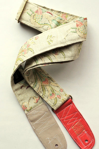 Singing Crane - Beautiful guitar strap - Mokuran (SC103117) =SALE= 