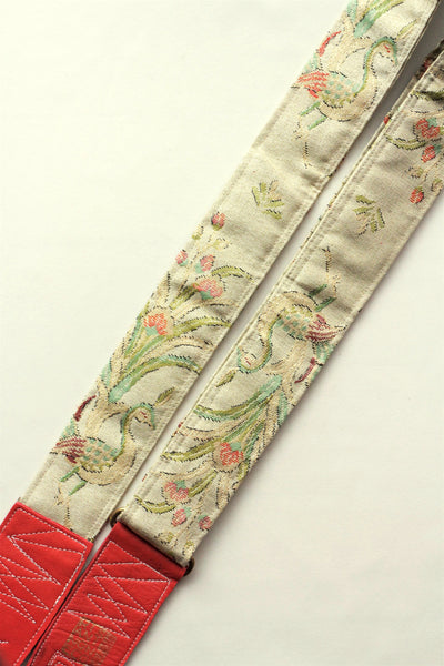 Singing Crane - Beautiful guitar strap - Mokuran (SC103117) =SALE= 