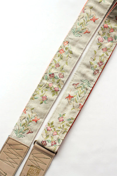 Singing Crane - Beautiful guitar strap - Mokuran-or (SC103217) =SALE= 