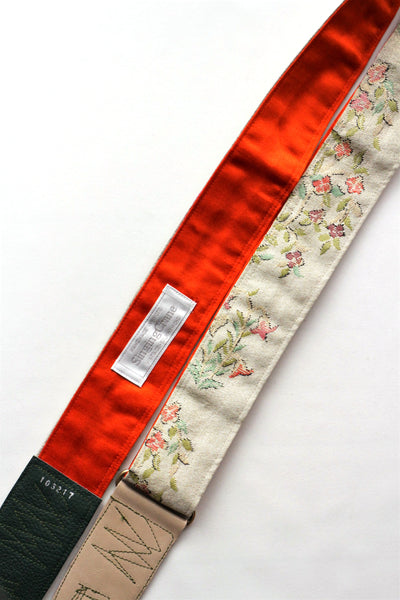Singing Crane - Beautiful guitar strap - Mokuran-or (SC103217) =SALE= 