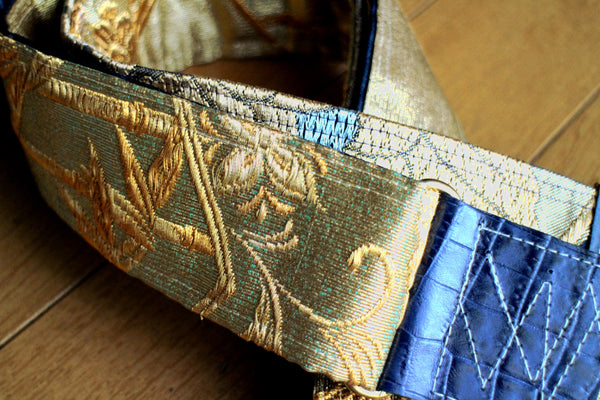 Singing Crane - Beautiful guitar strap - Kanaria-bl (SC18042) 
