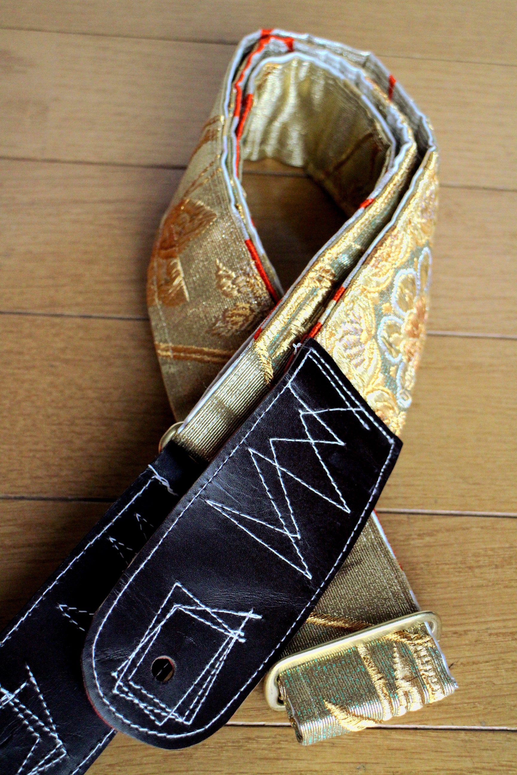 Singing Crane - Beautiful guitar strap - Kanaria-wh (SC18043) 