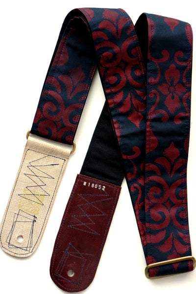 Singing Crane - Beautiful guitar strap - Kontetsu-bk (SC18052) 