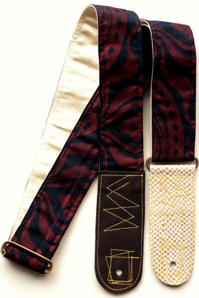 Singing Crane - Beautiful guitar strap - Kontetsu-cr (SC18053) 