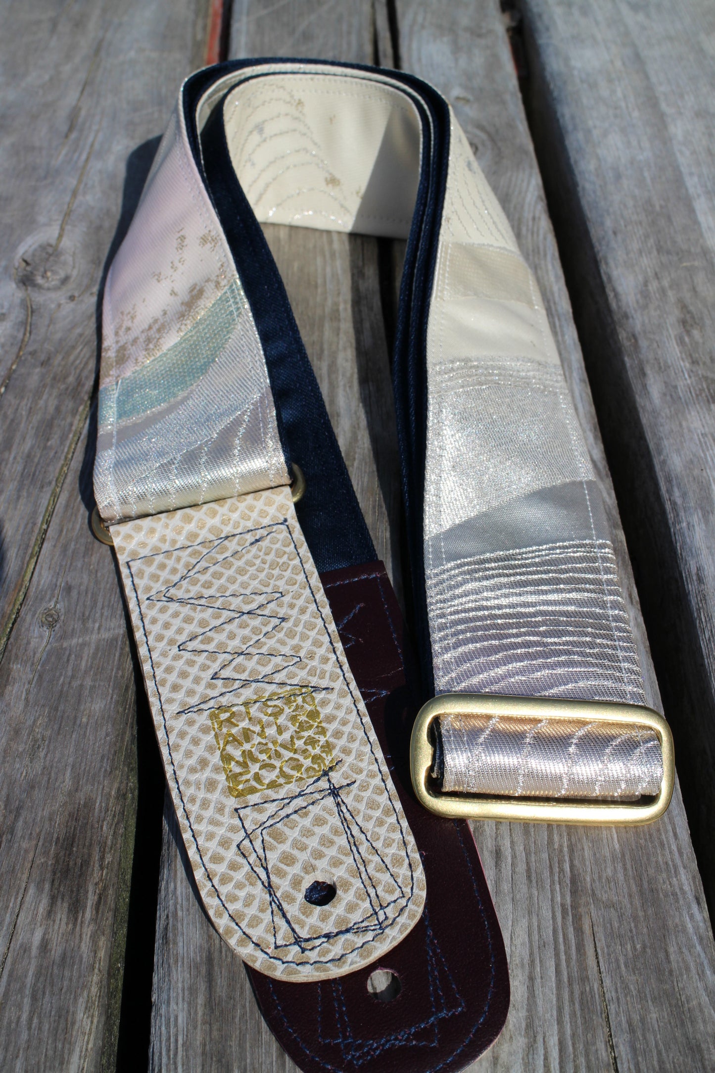 Singing Crane - Beautiful guitar strap - Haiume-bl (SC18062) 