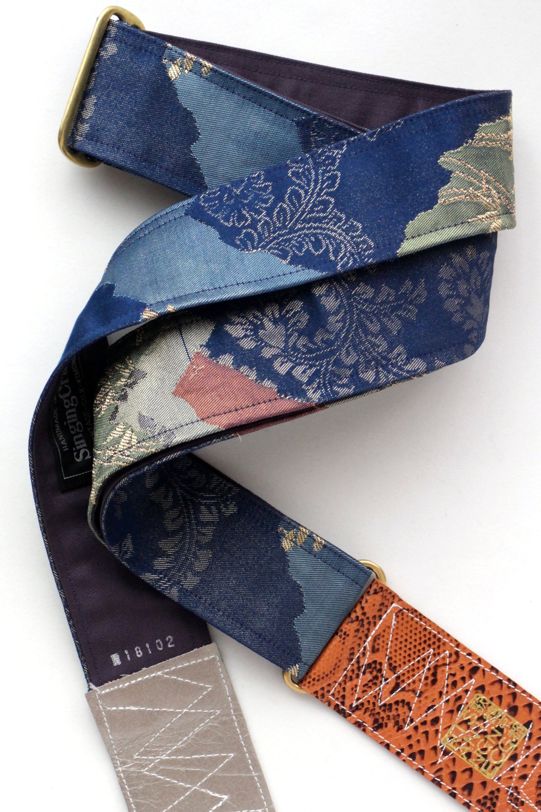 Singing Crane - Beautiful guitar strap - Rurikon-pu (SC18102) 