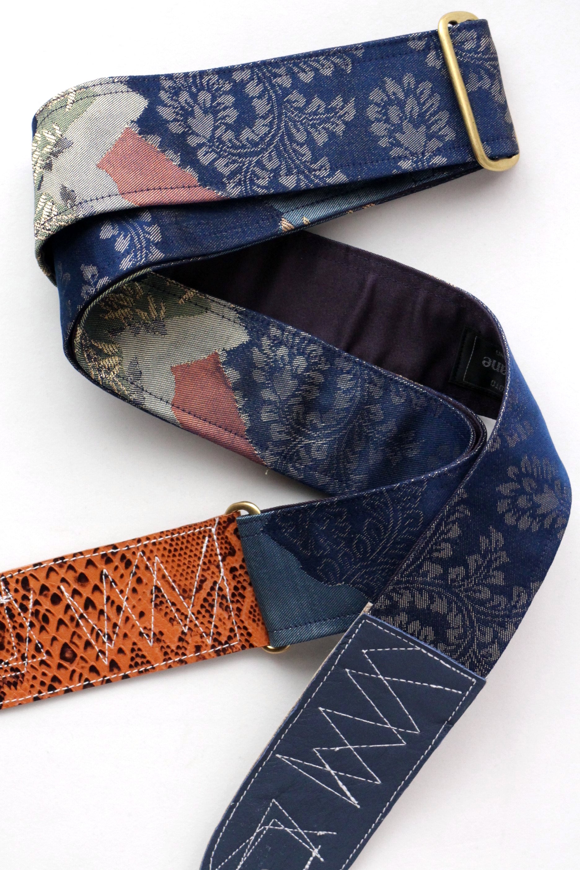 Singing Crane - Beautiful guitar strap - Rurikon-pu (SC18102) 