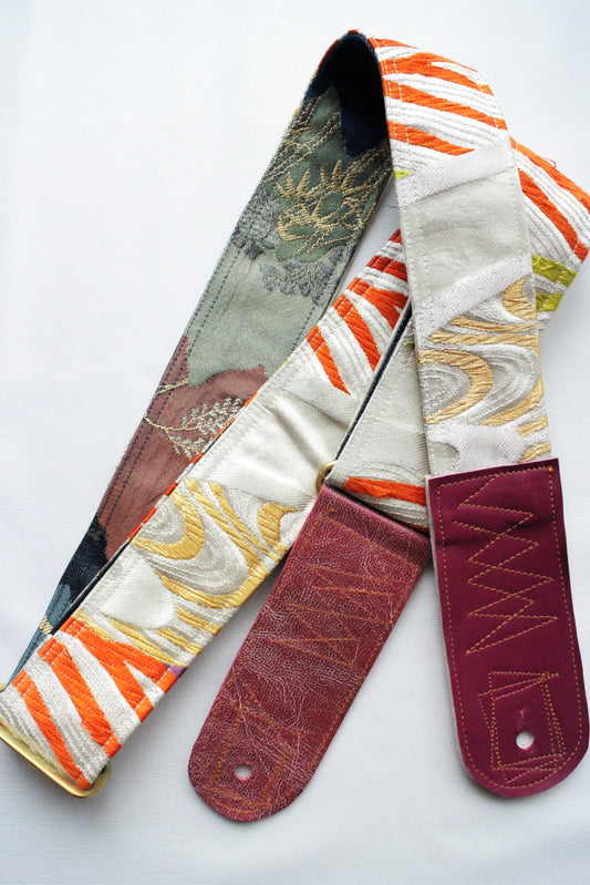 Singing Crane - Beautiful guitar strap - Kaihaku-bl (SC18112) 