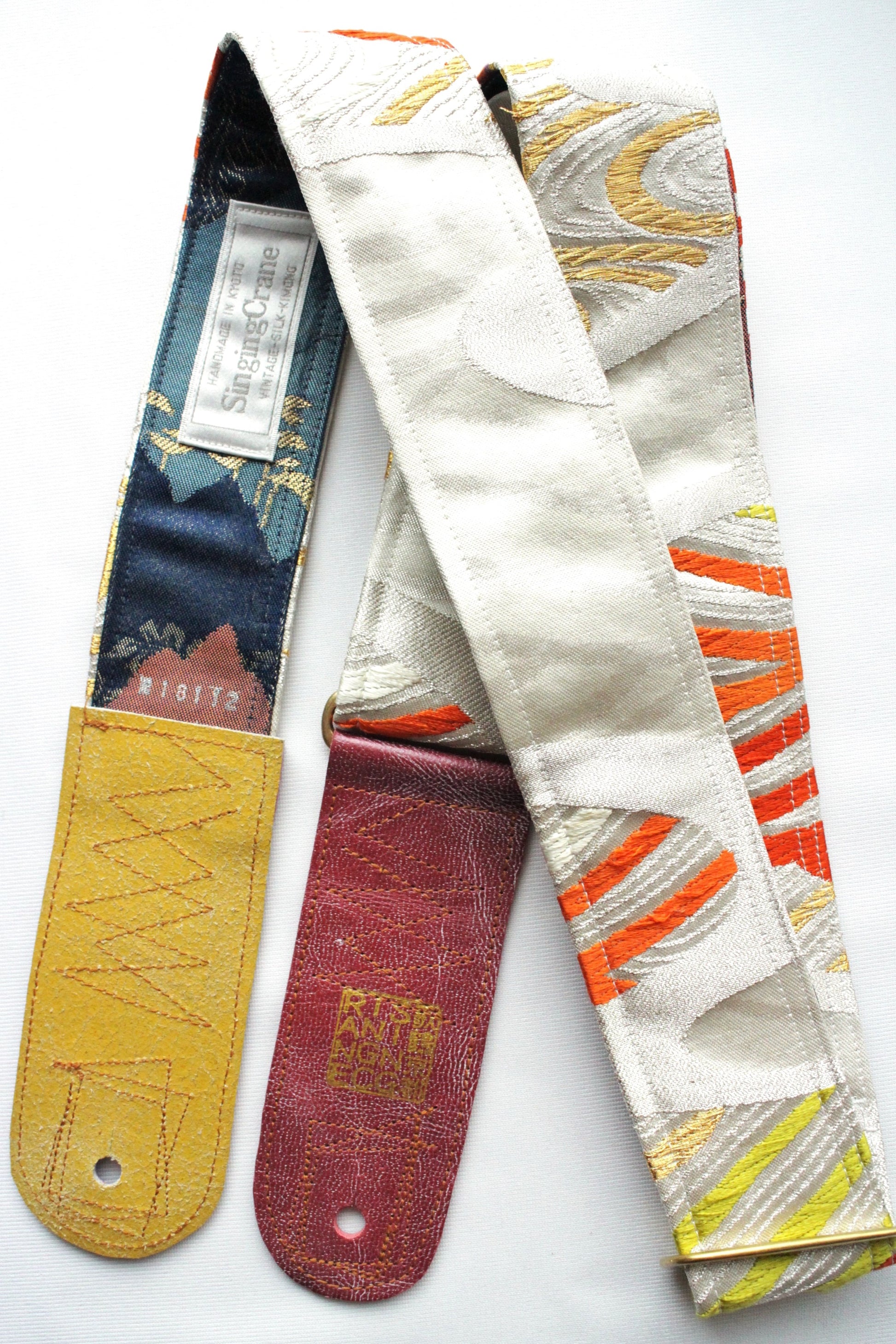 Singing Crane - Beautiful guitar strap - Kaihaku-bl (SC18112) 