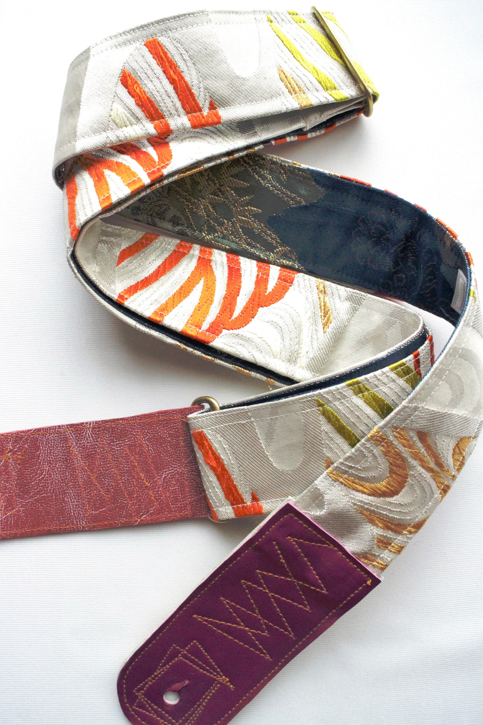 Singing Crane - Beautiful guitar strap - Kaihaku-bl (SC18112) 