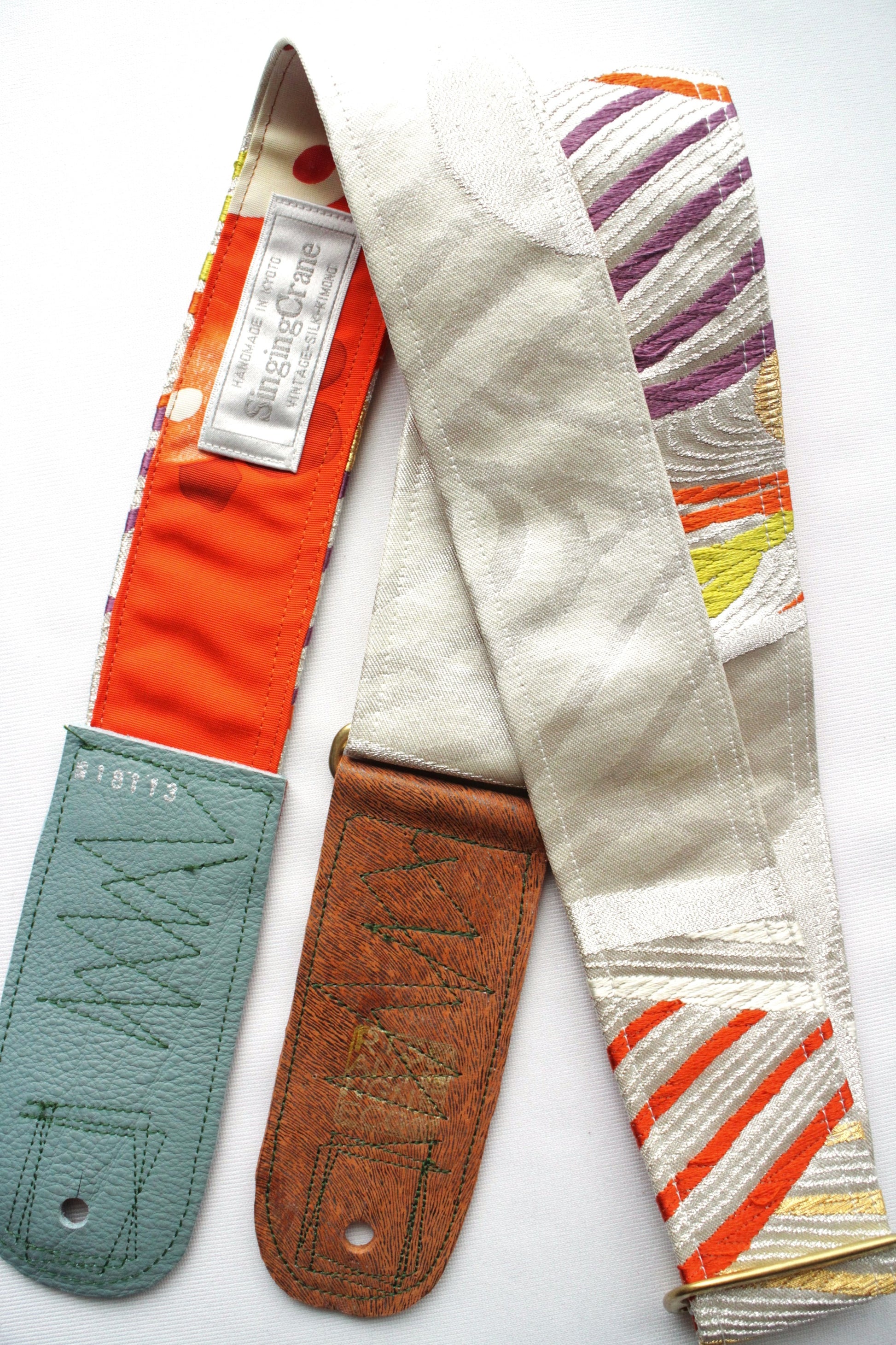 Singing Crane - Beautiful guitar strap - Kaihaku-or (SC18113) 
