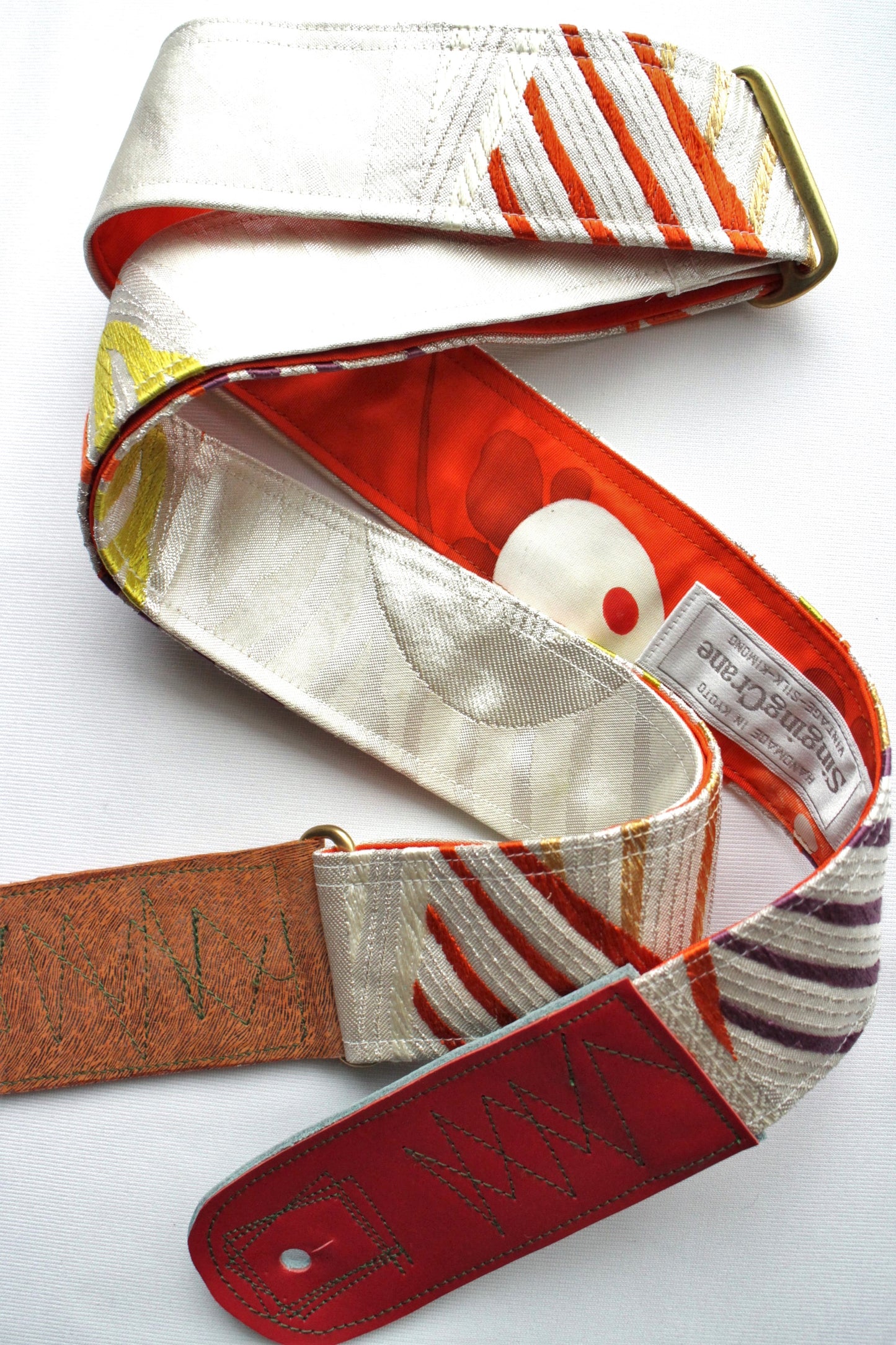Singing Crane - Beautiful guitar strap - Kaihaku-or (SC18113) 
