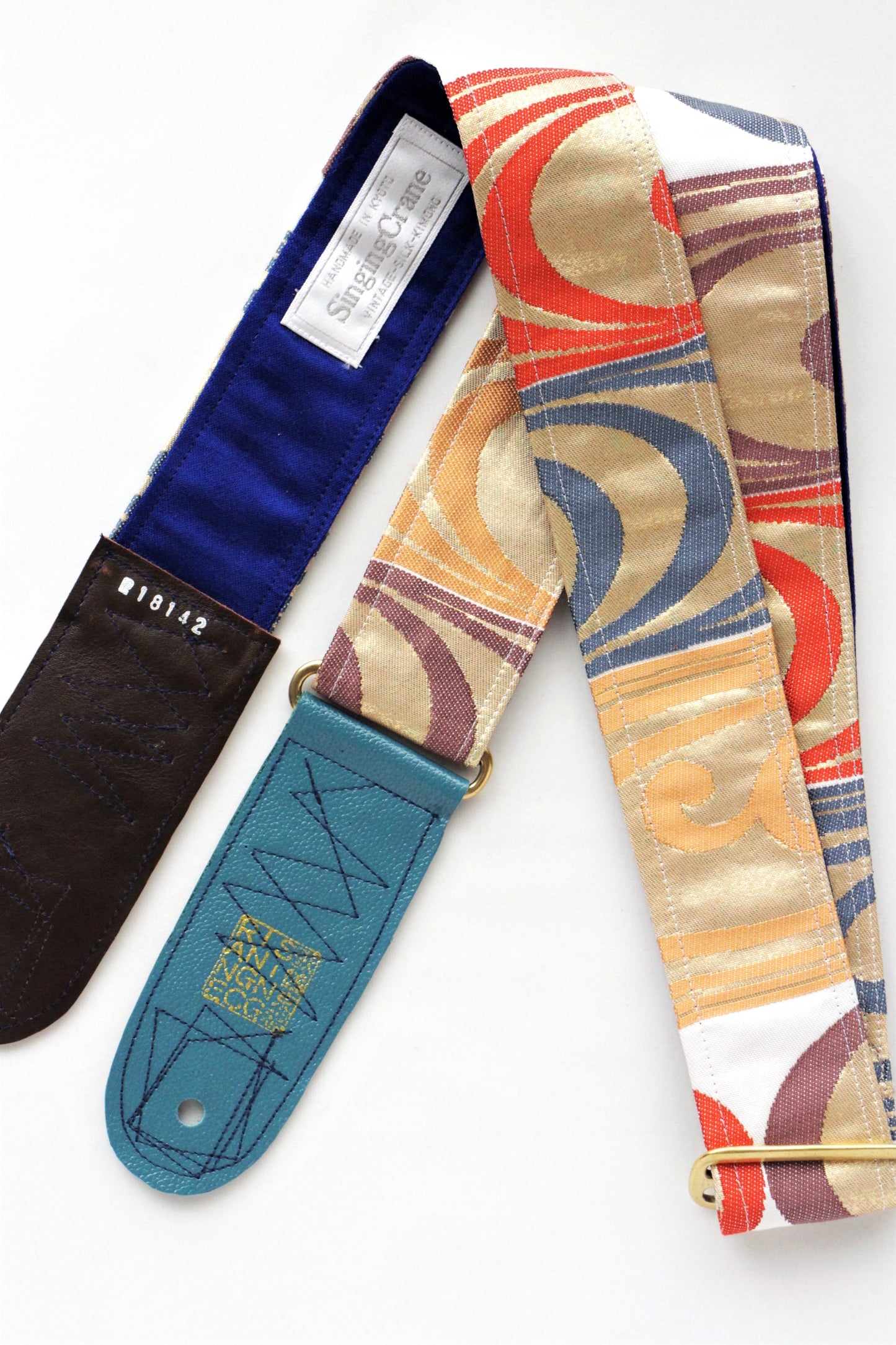 Singing Crane - Beautiful guitar strap - Shibukami-bl (SC18142) 