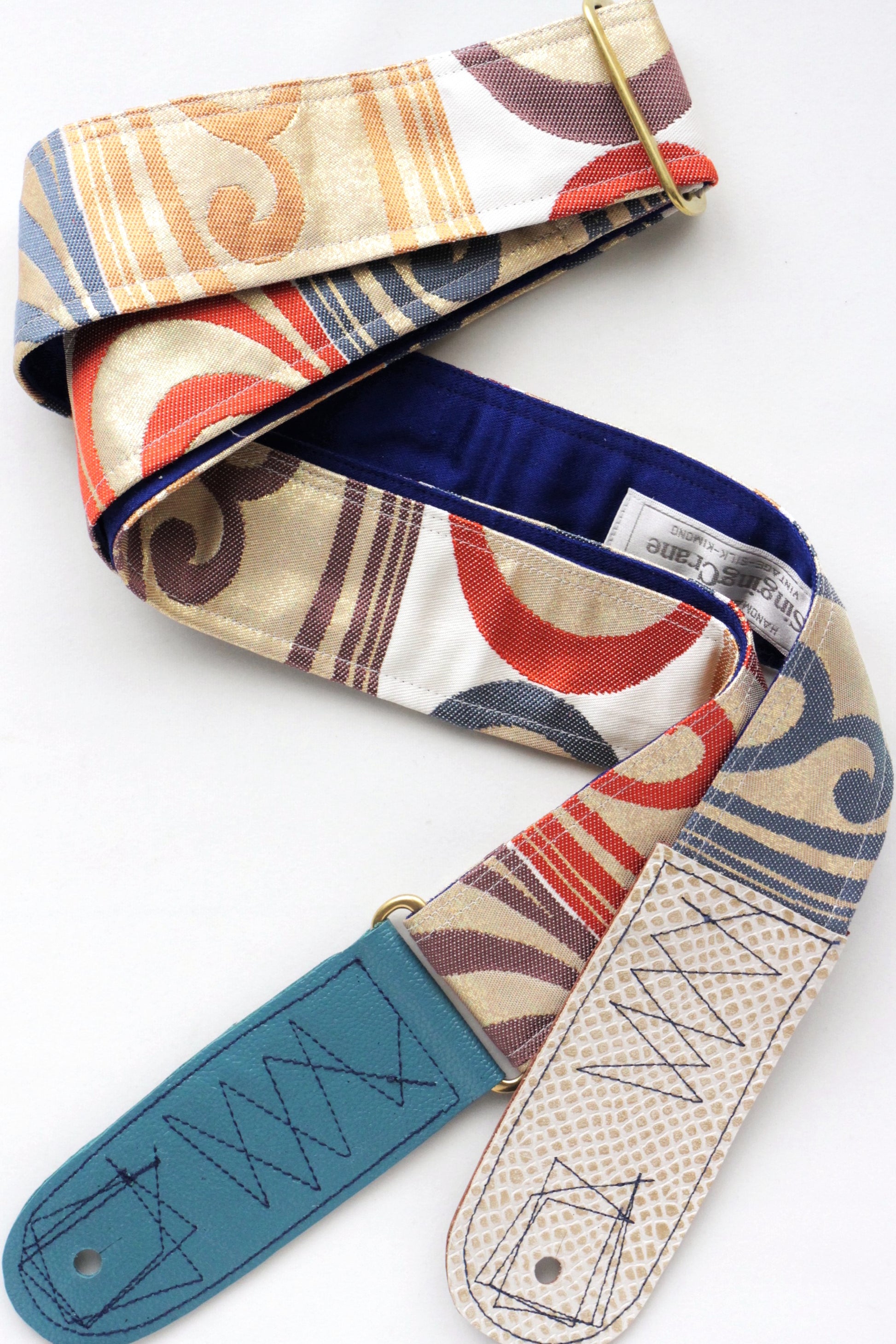 Singing Crane - Beautiful guitar strap - Shibukami-bl (SC18142) 